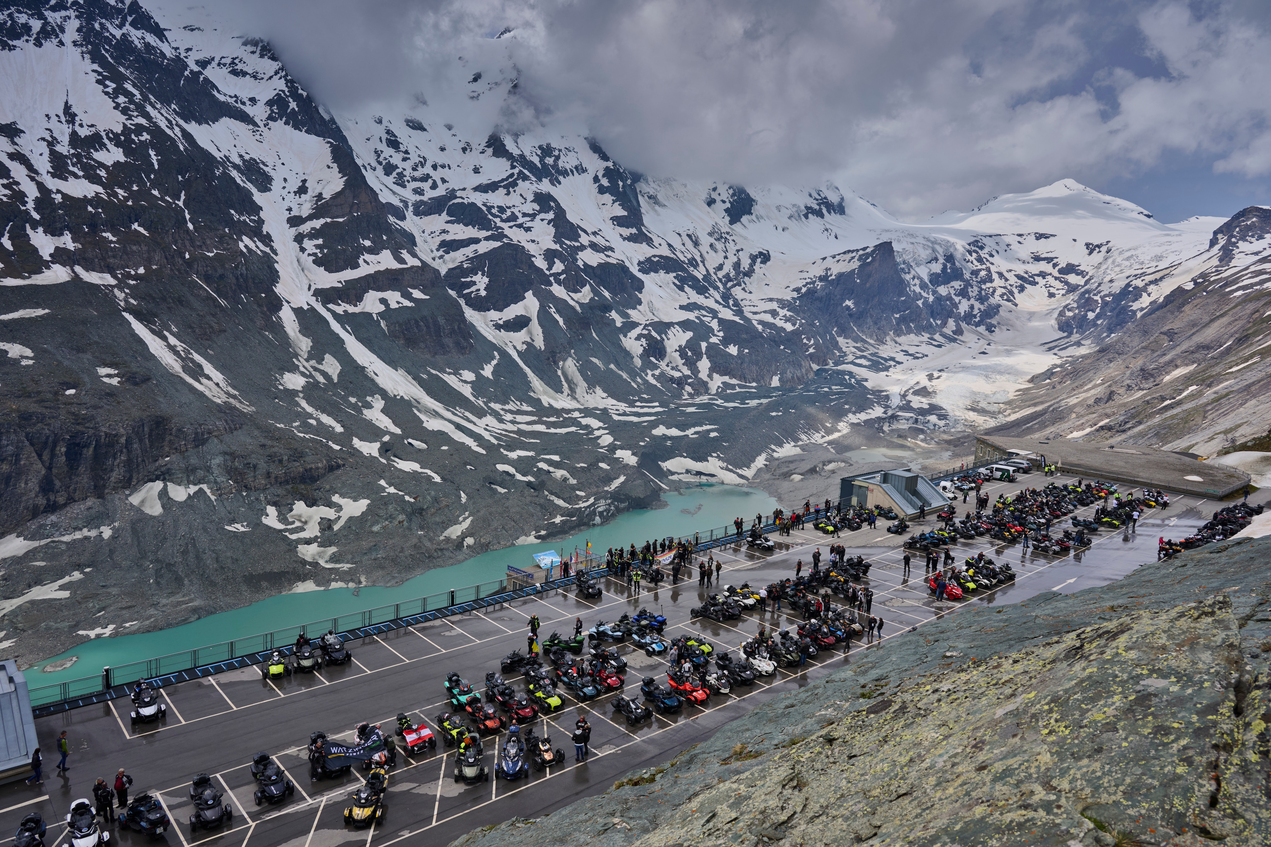 Arrival at the top of the Grossglockner.